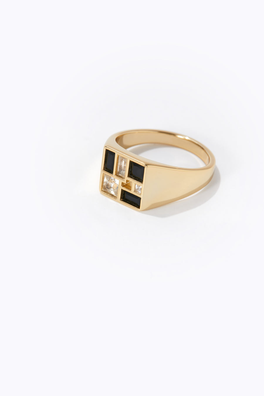 Poetic Mind Black Onyx Ring - 14k Yellow Gold