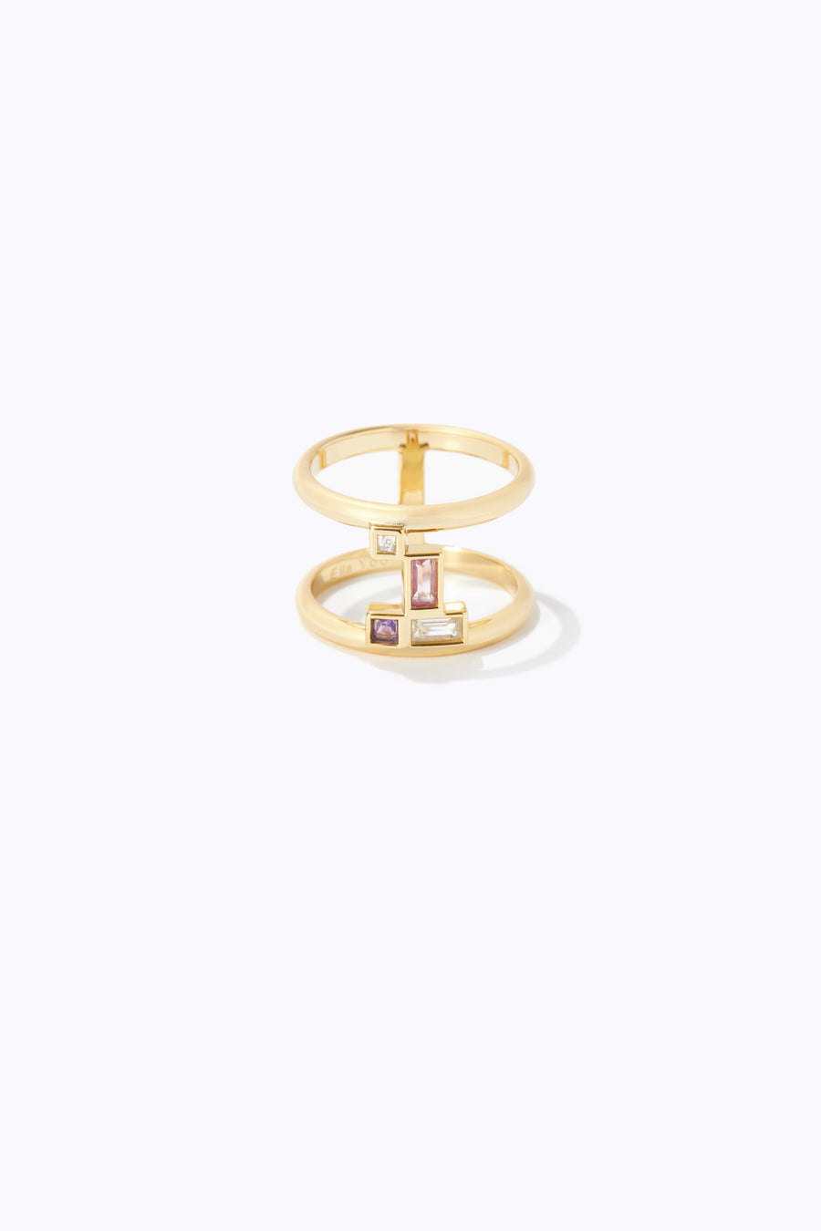 Gentle Mind Pink Sapphire Ring - 14k Plated Gold